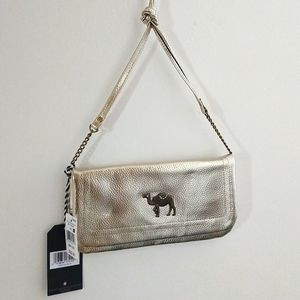 Twig and Arrow Gold Clutch or Crossbody